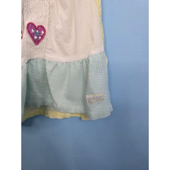 Naartjie girls Blue 100% Cotton short Sleeve Tunic Size Large/ 6 - Picture 2 of 4